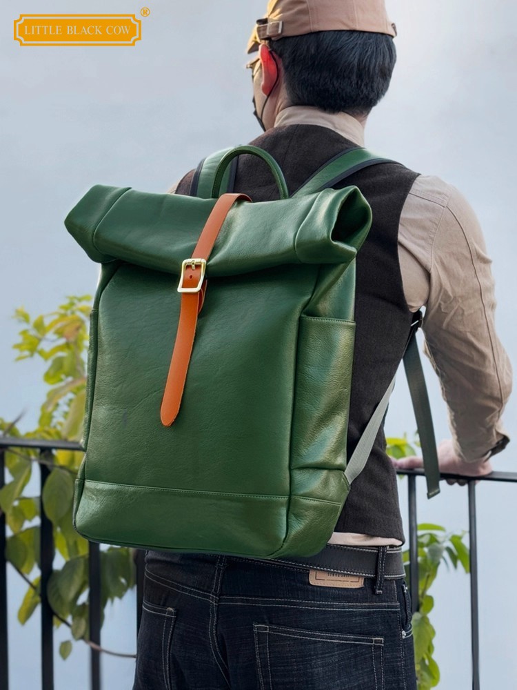 Large Capacity Mens Genuine Le – обзор и цена Genuine Leather Backpack