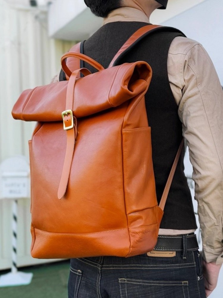 Large Capacity Mens Genuine Le – обзор и цена Genuine Leather Backpack