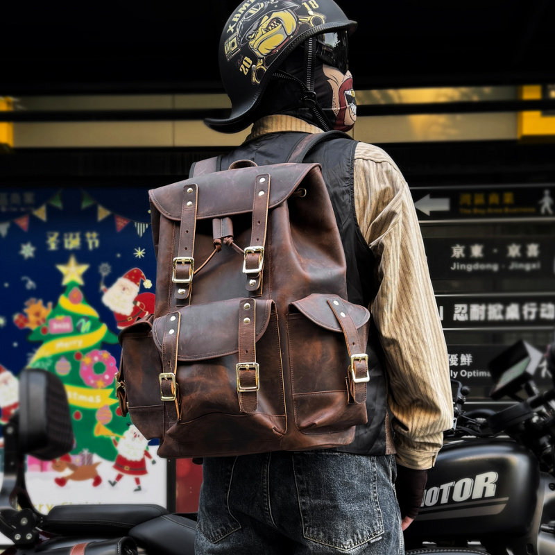 New Arrivals Leather Backpack  – обзор и цена Genuine Leather Backpack