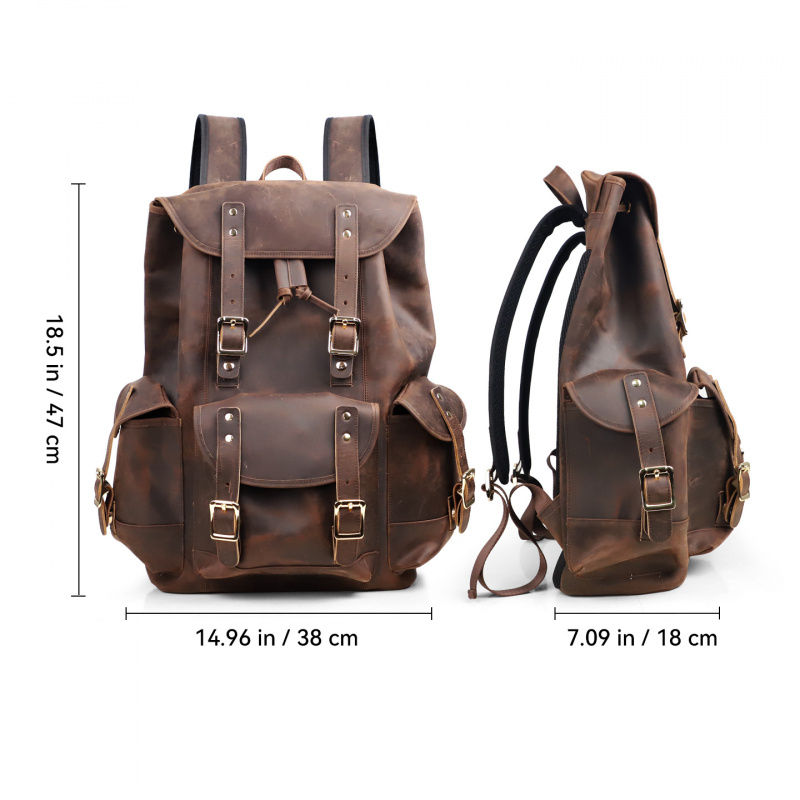New Arrivals Leather Backpack  – обзор и цена Genuine Leather Backpack