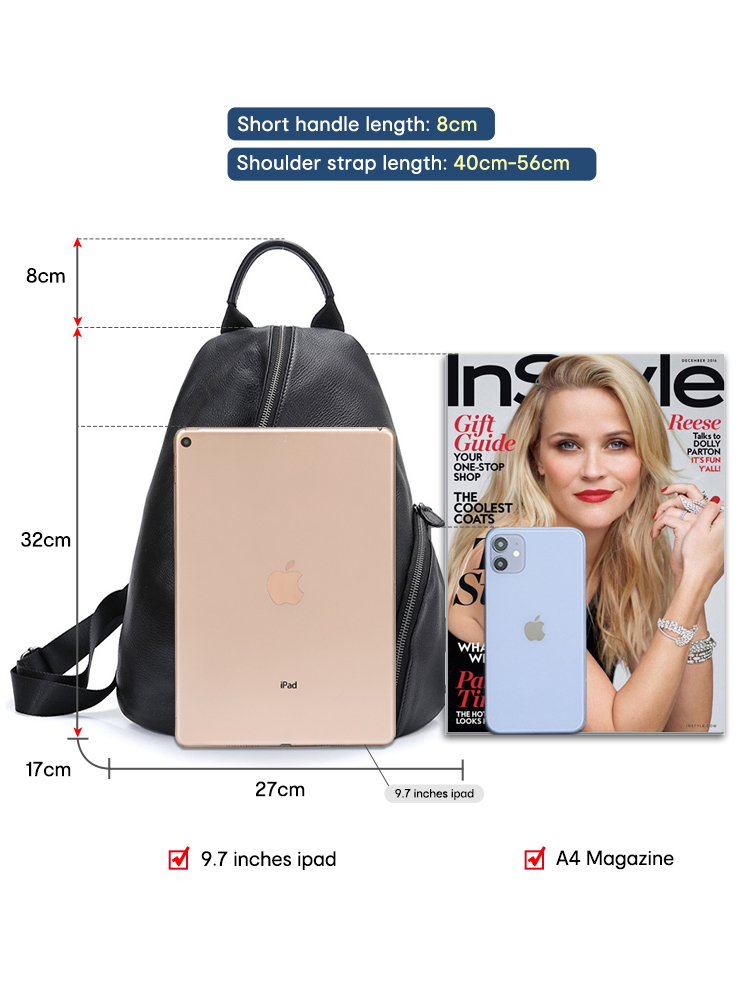 Zency Women's Genuine Leather  – обзор и цена Genuine Leather Backpack