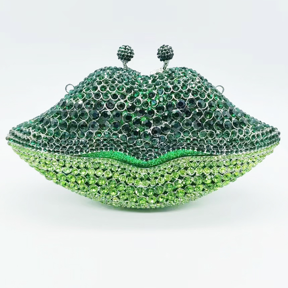 Green Crystal Evening Bag Rhin – обзор и цена Luxury Bags Green
