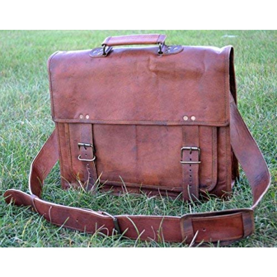 Briefcase for Men and Women 18 – обзор и цена Saddle Bag Distressed