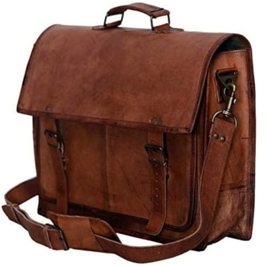 Briefcase for Men and Women 18 – обзор и цена Saddle Bag Distressed
