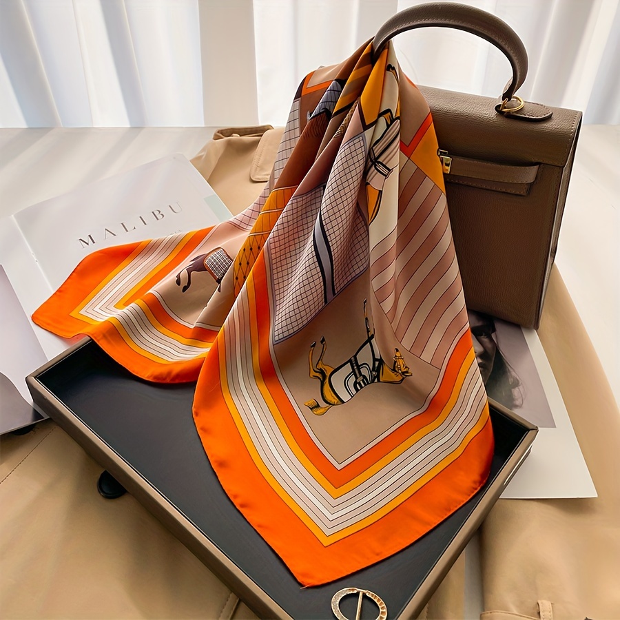Luxury Horse Pattern Silk Squa – обзор и цена Luxury Bags Office