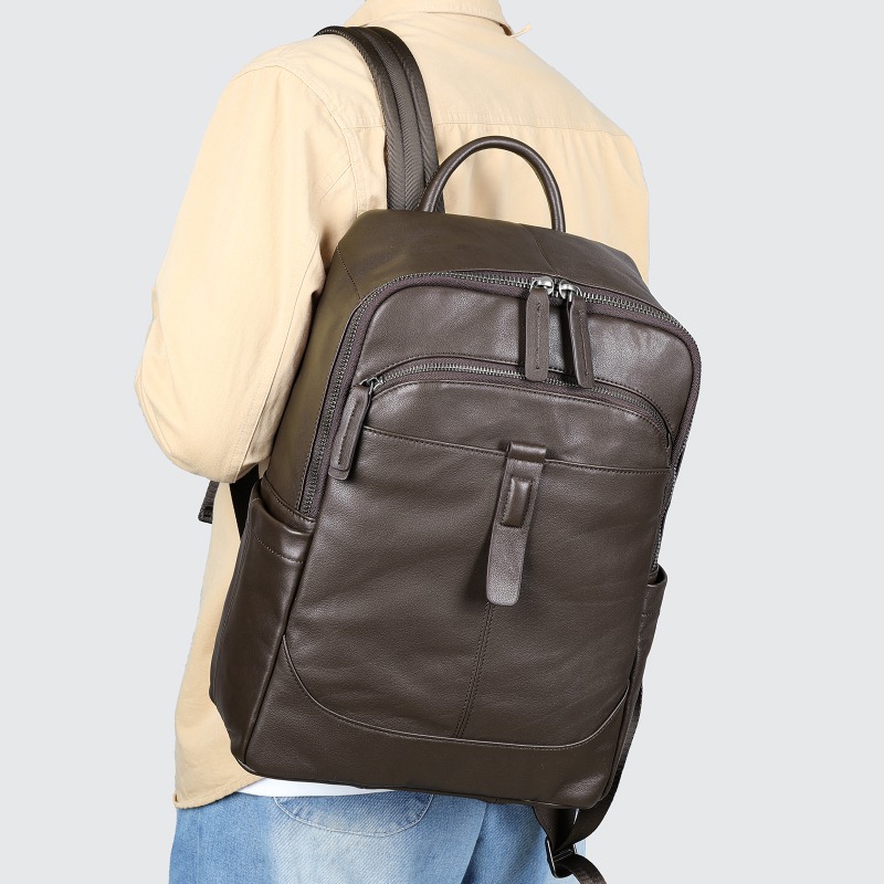 XZAN First Layer Cowhide Backp – обзор и цена Genuine Leather Backpack