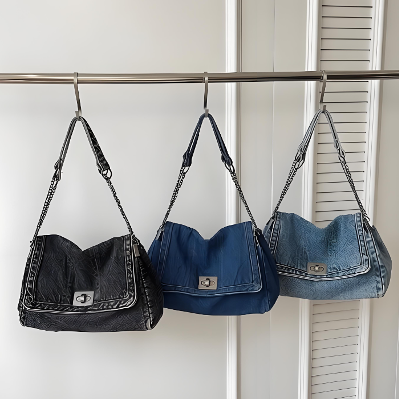Retro Distressed Washed Denim  – обзор и цена Saddle Bag Distressed