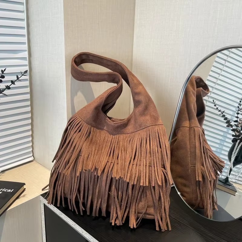 Faux Suede Tassel Shoulder Bag – обзор и цена Luxury Bags On Sales