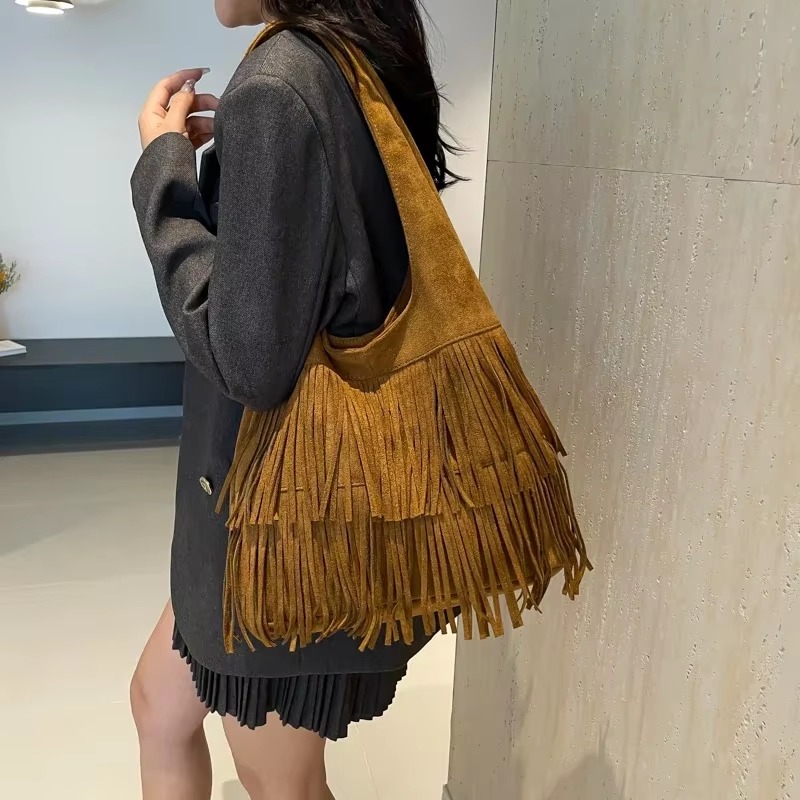 Faux Suede Tassel Shoulder Bag – обзор и цена Luxury Bags On Sales