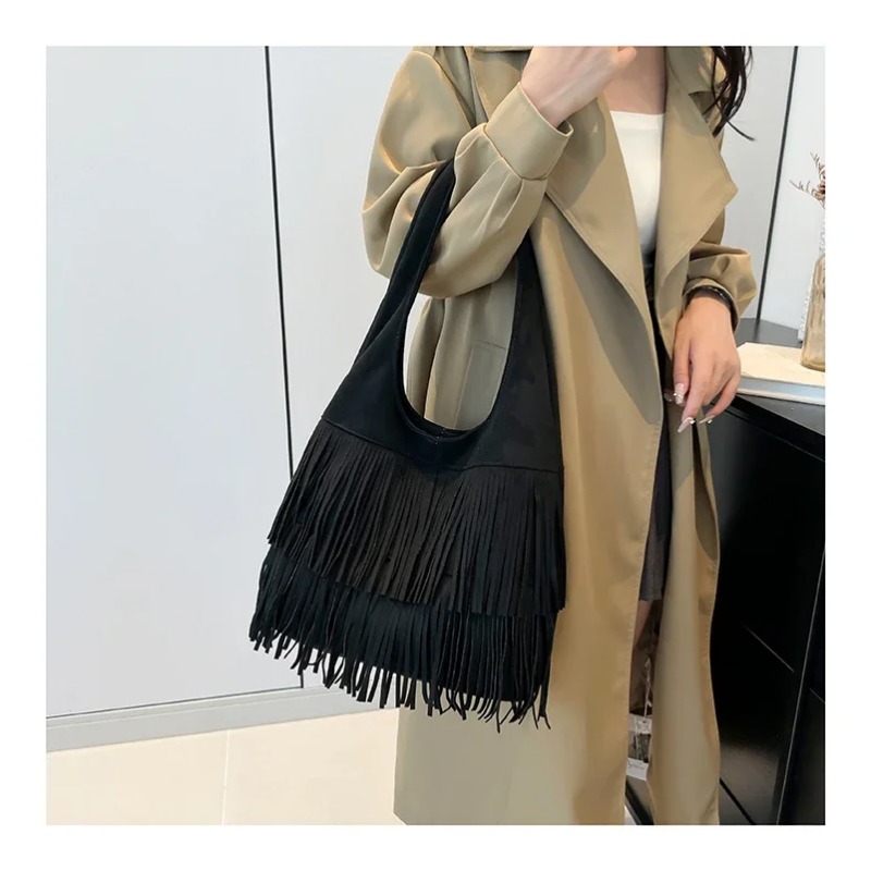 Faux Suede Tassel Shoulder Bag – обзор и цена Luxury Bags On Sales