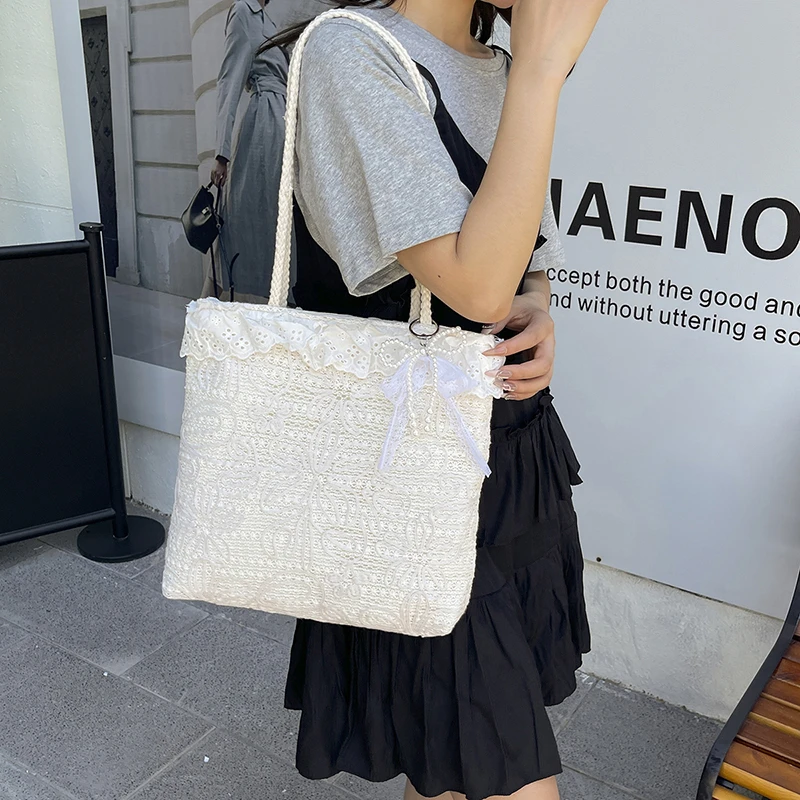 Summer Straw Woven Lace Large  – обзор и цена Luxury Bags On Sales