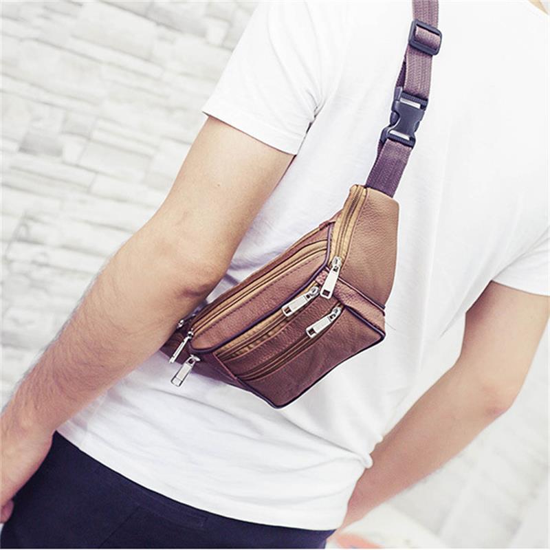 Men's Waist Bag Top Layer Cowh – обзор и цена Genuine Leather Backpack