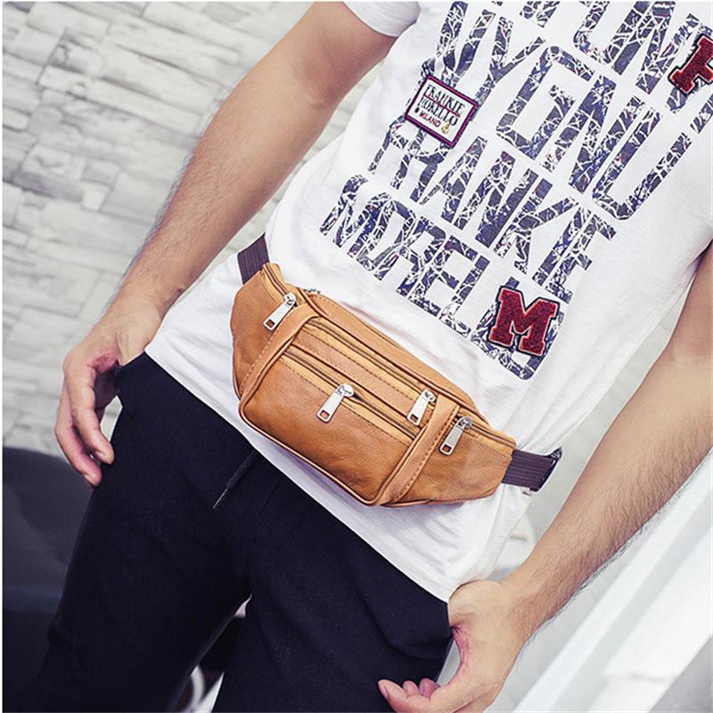 Men's Waist Bag Top Layer Cowh – обзор и цена Genuine Leather Backpack