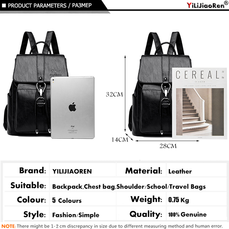 Anti Theft Backpack Women Shou – обзор и цена Genuine Leather Backpack