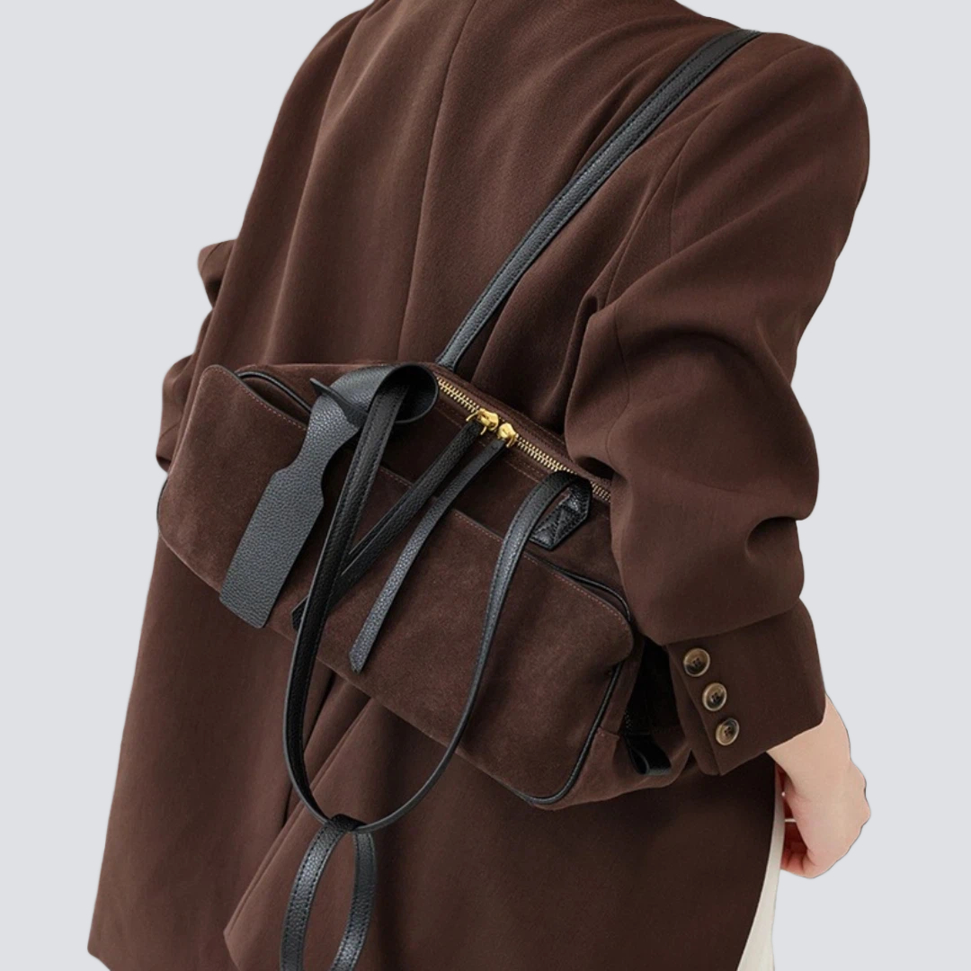 Suede Leather Womens Shoulder  – обзор и цена Luxury Bags Office