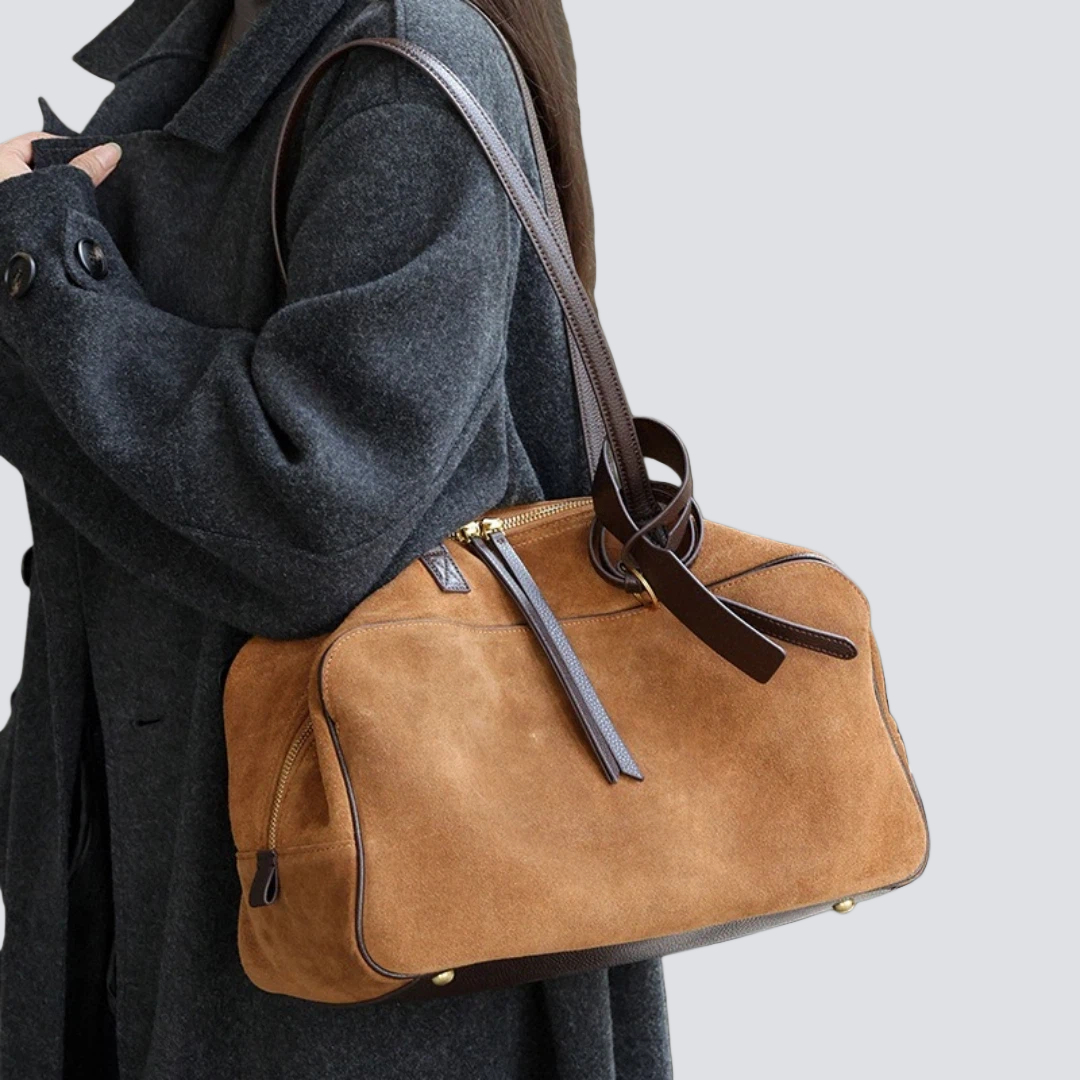 Suede Leather Womens Shoulder  – обзор и цена Luxury Bags Office