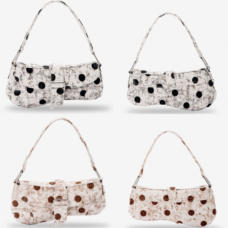 Distressed Round Dot Print Can – обзор и цена Saddle Bag Distressed