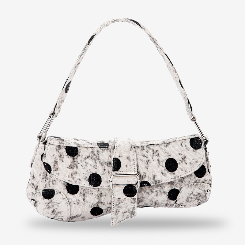 Distressed Round Dot Print Can – обзор и цена Saddle Bag Distressed
