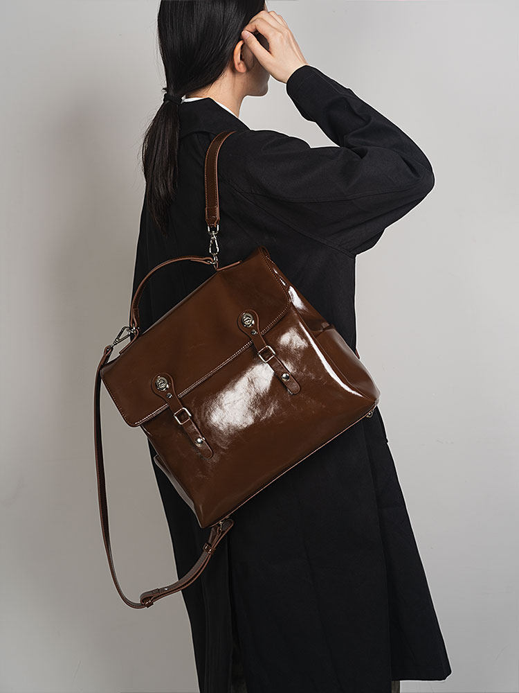 2026 Fashion New College Style – обзор и цена Top Handle Patent Bag