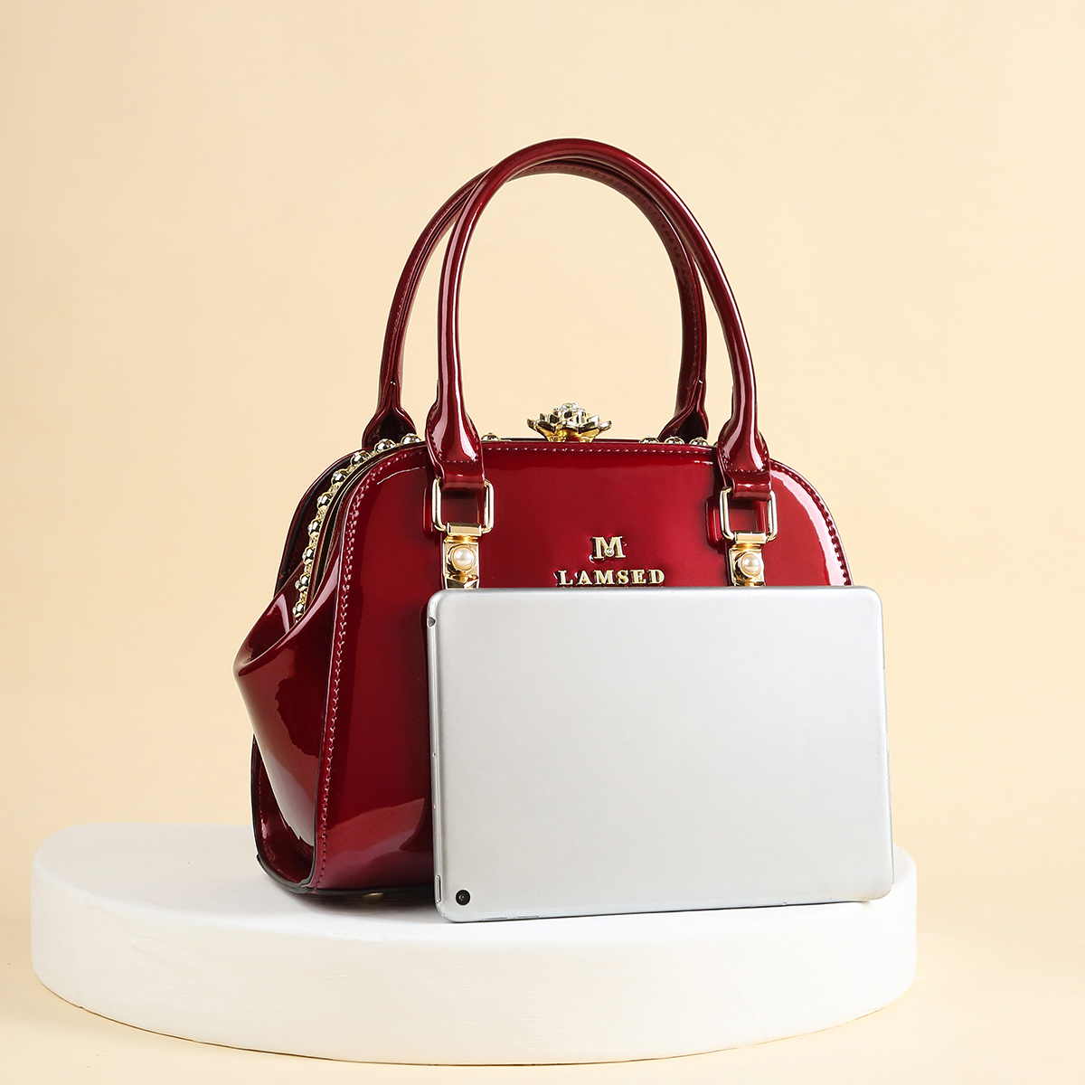 Glamorous Glossy Patent Satche – обзор и цена Top Handle Patent Bag