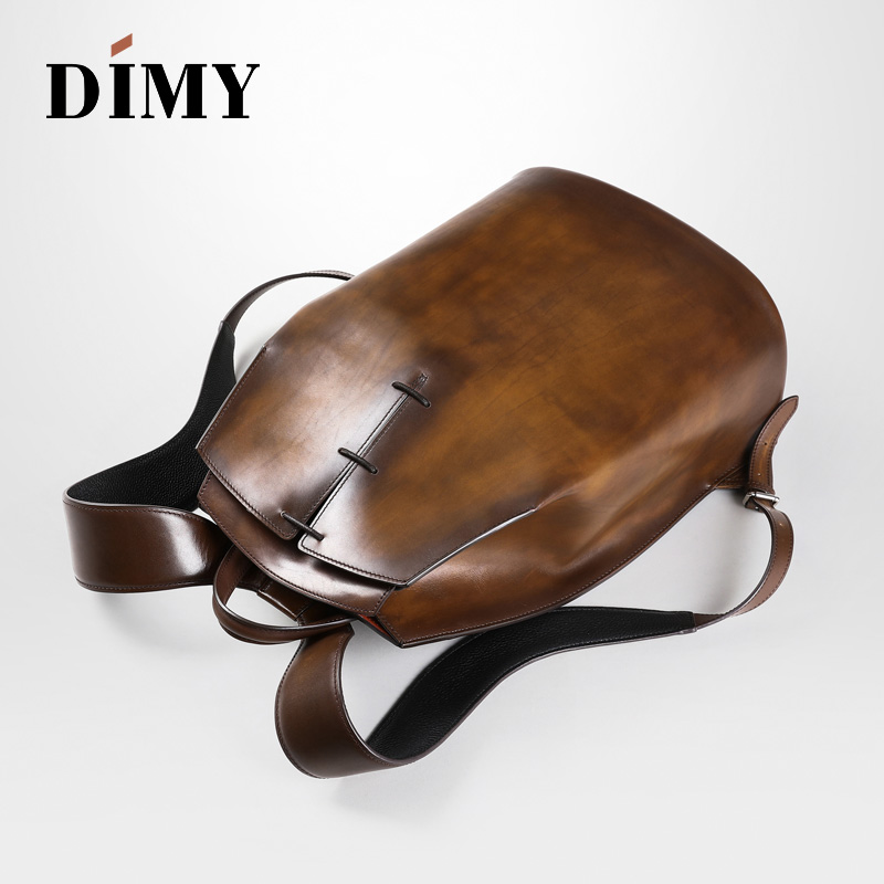 DIMY 2025 new men's genuine le – обзор и цена Genuine Leather Backpack