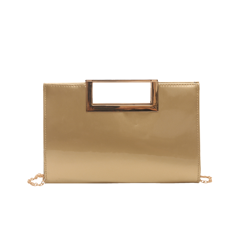 Gold Patent Leather Clutch Pur – обзор и цена Top Handle Patent Bag