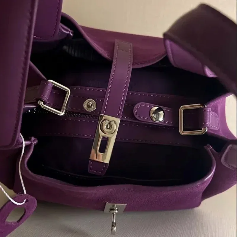 Luxury Suede Bucket Bag With S – обзор и цена Luxury Bags With Silver Hardware
