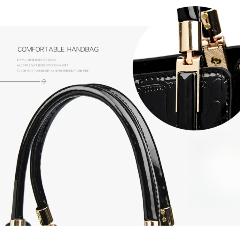 New 2026 Women's Patent Leathe – обзор и цена Top Handle Patent Bag