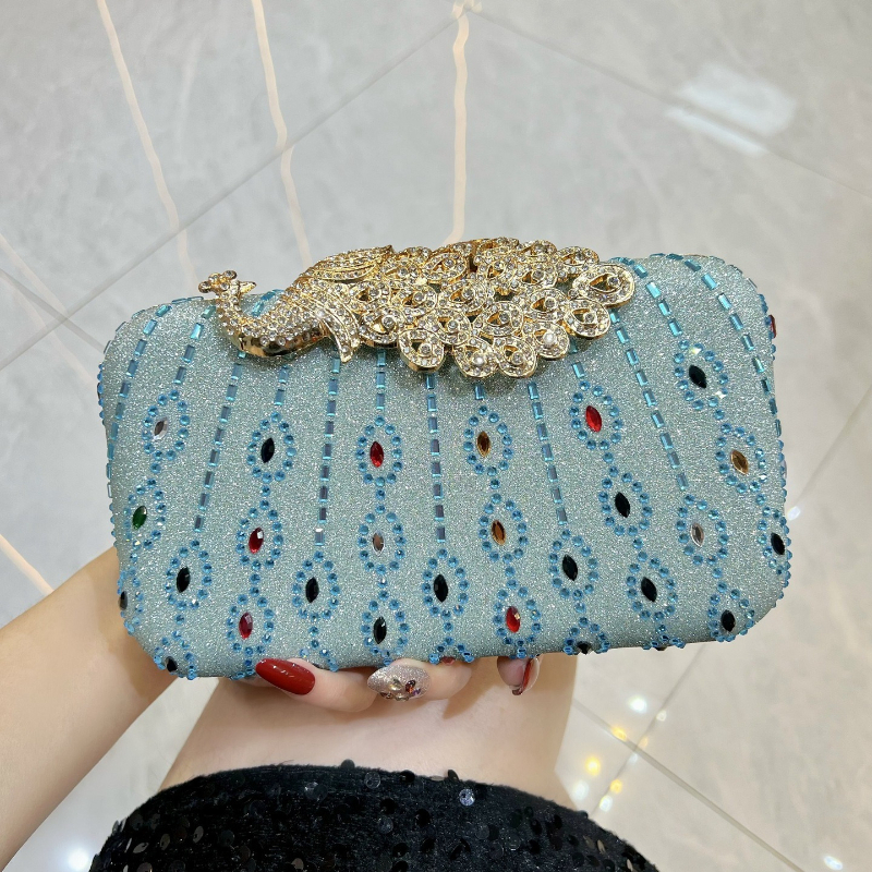 Fashion Diamond-Encrusted Clut – обзор и цена Luxury Bags Green