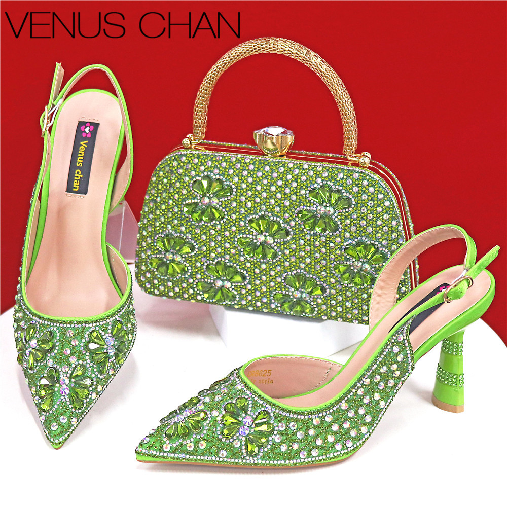 Luxury Green Rhinestone Party  – обзор и цена Luxury Bags Green