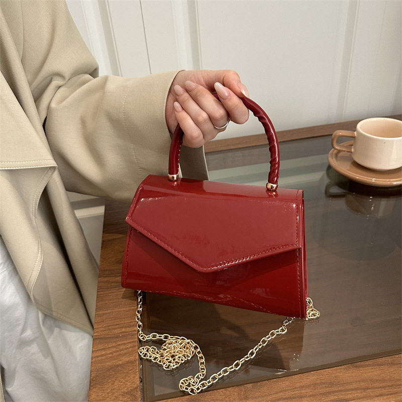 Women's Patent Leather Mini Ha – обзор и цена Top Handle Patent Bag