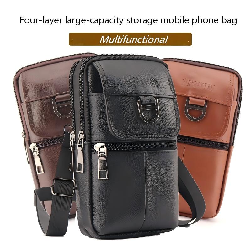 Men's leather waist bag - Larg – обзор и цена Genuine Leather Backpack