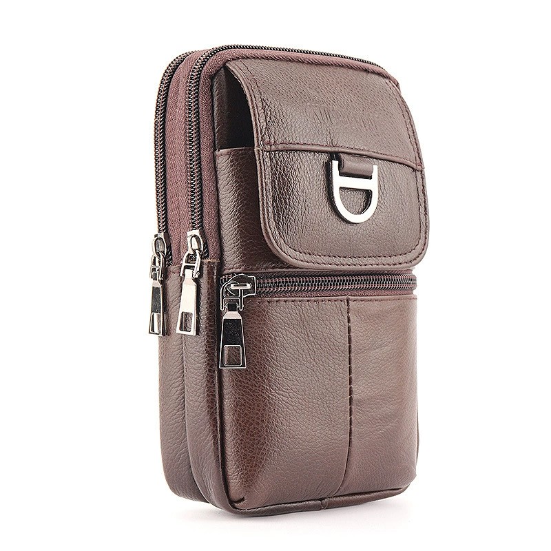 Men's leather waist bag - Larg – обзор и цена Genuine Leather Backpack