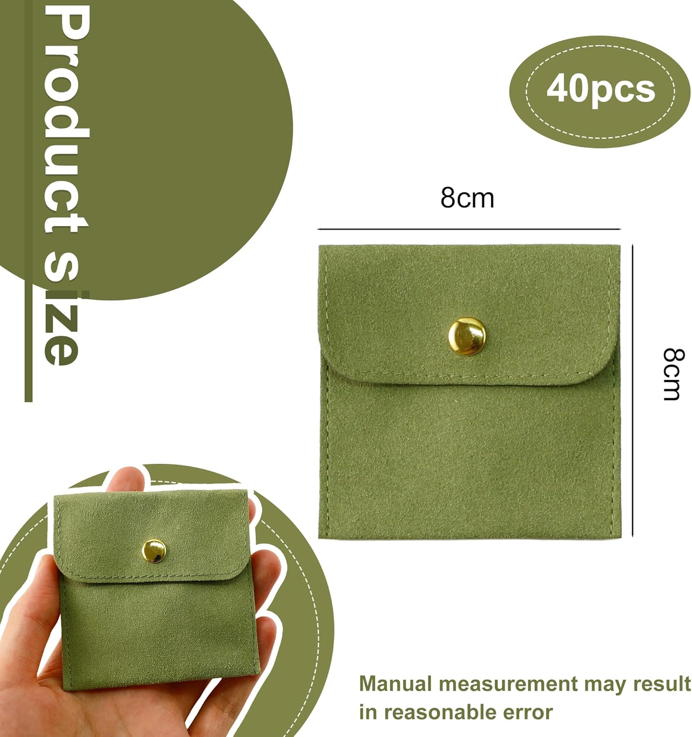 10 Pcs Green Microfiber Jewelr – обзор и цена Luxury Bags Green